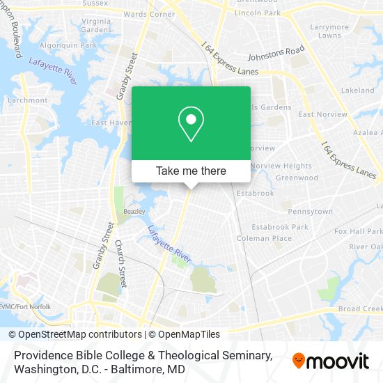 Mapa de Providence Bible College & Theological Seminary