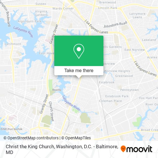 Christ the King Church map