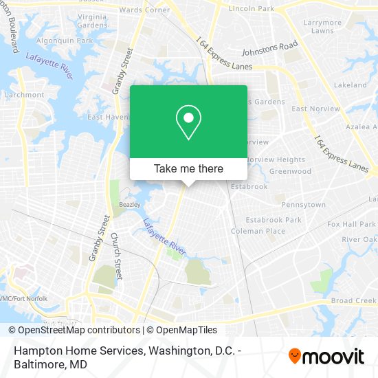 Hampton Home Services map
