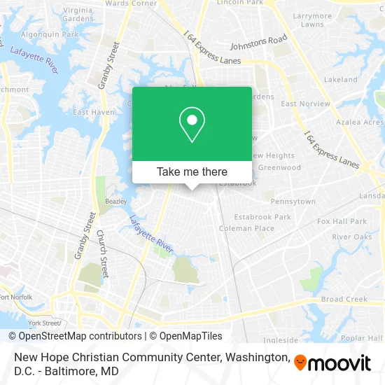 New Hope Christian Community Center map