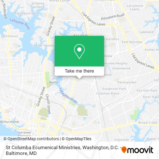 St Columba Ecumenical Ministries map