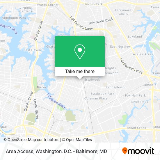 Area Access map
