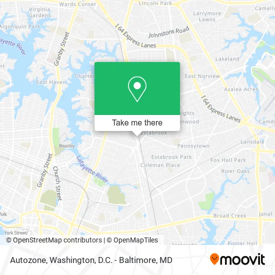 Mapa de Autozone