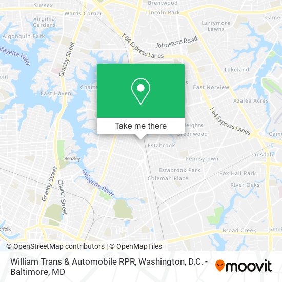 William Trans & Automobile RPR map