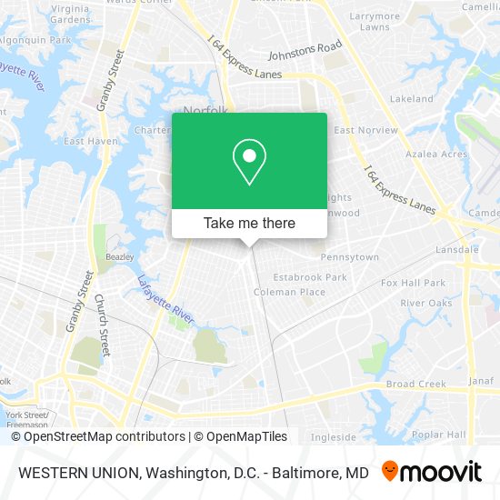 Mapa de WESTERN UNION
