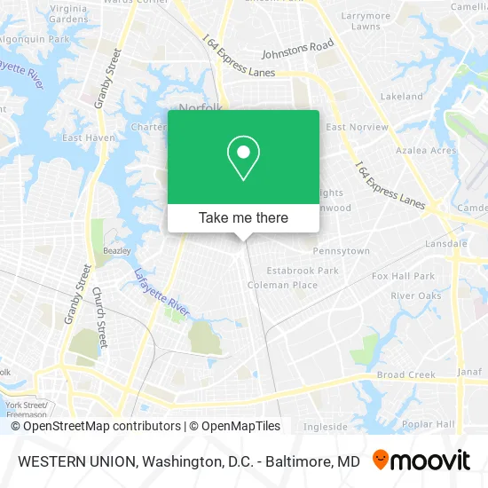 Mapa de WESTERN UNION