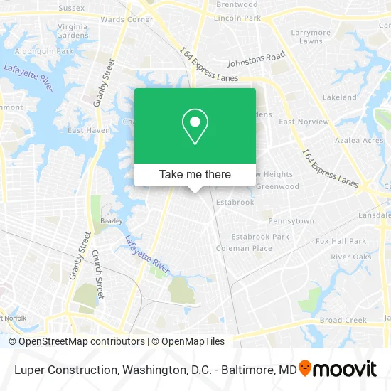 Luper Construction map