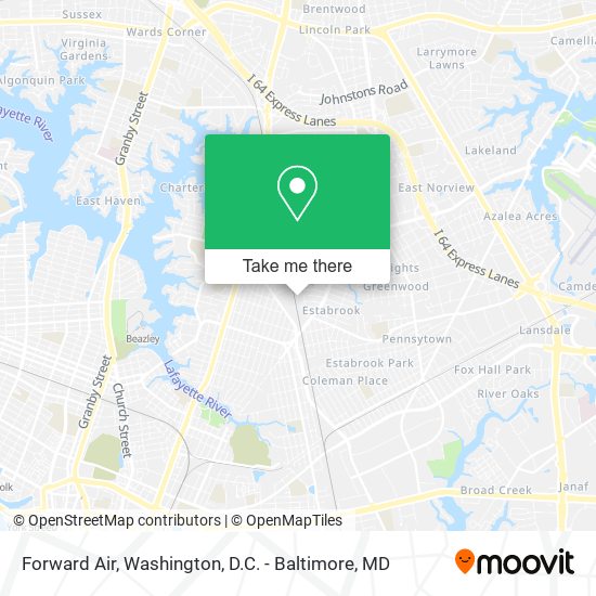 Forward Air map