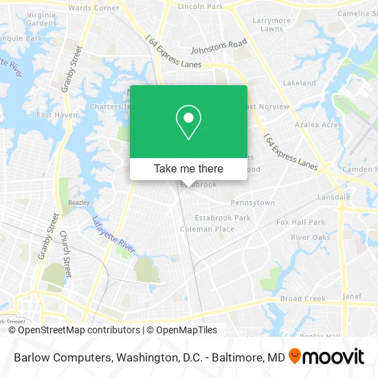 Barlow Computers map