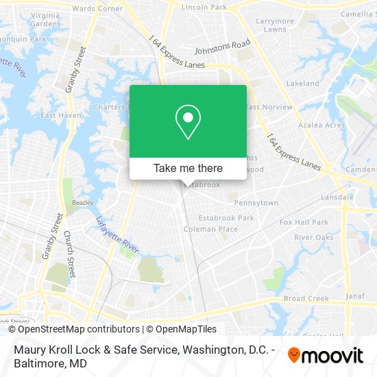 Maury Kroll Lock & Safe Service map