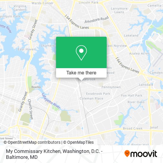 My Commissary Kitchen map