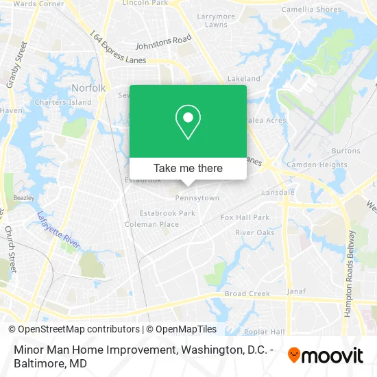 Minor Man Home Improvement map