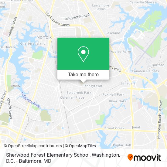 Sherwood Forest Elementary School map