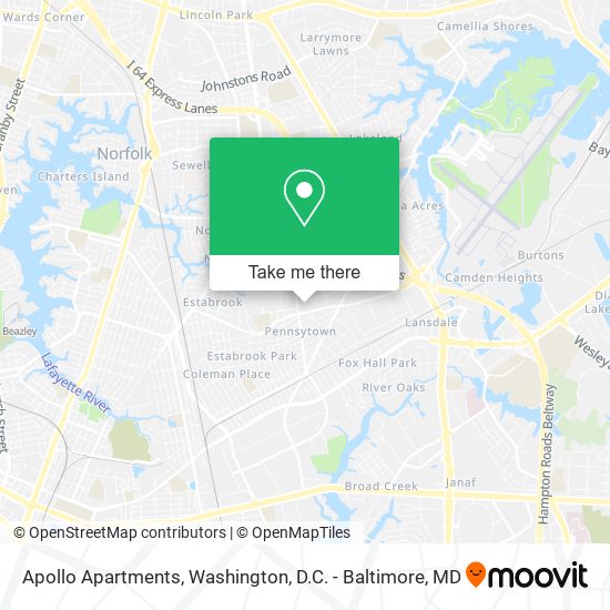Apollo Apartments map