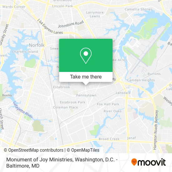 Monument of Joy Ministries map