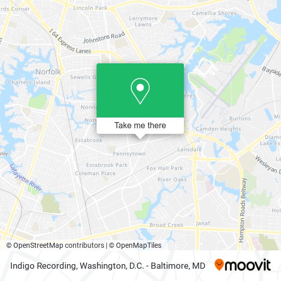 Mapa de Indigo Recording