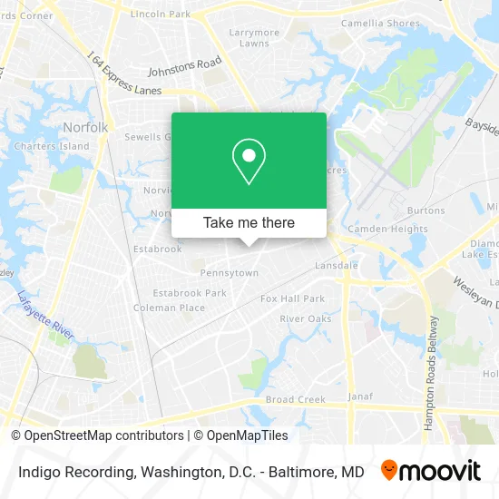 Indigo Recording map