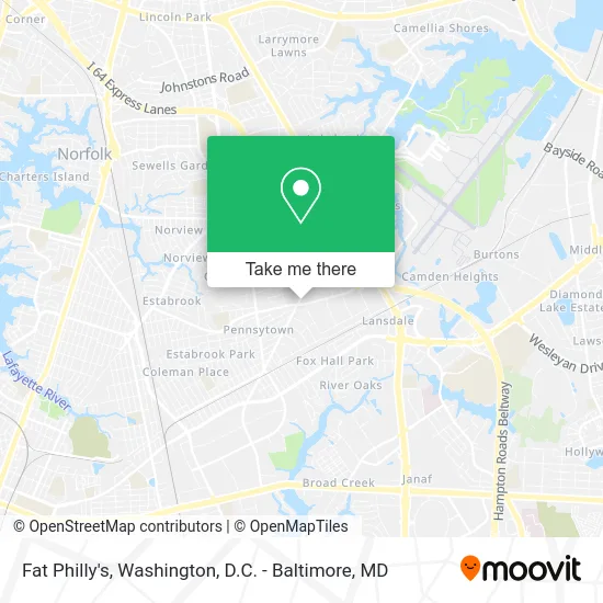 Fat Philly's map