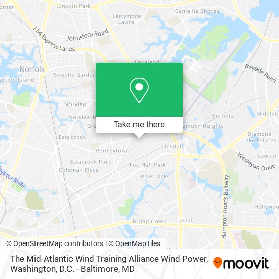 The Mid-Atlantic Wind Training Alliance Wind Power map