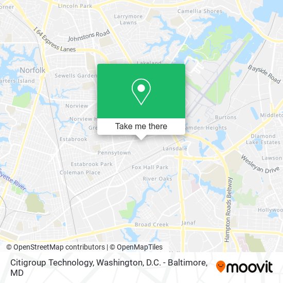 Mapa de Citigroup Technology