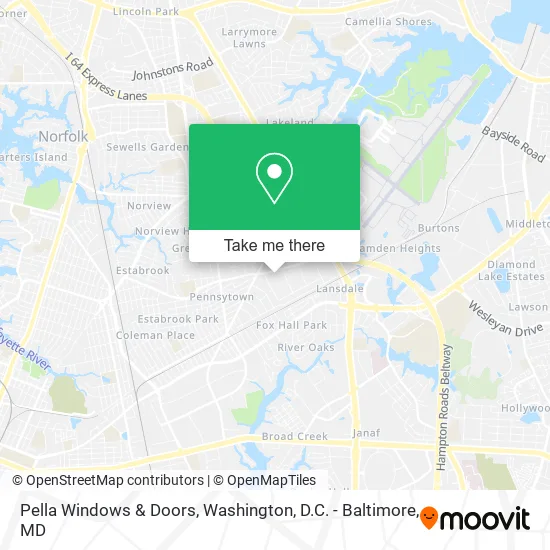 Pella Windows & Doors map