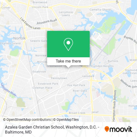 Azalea Garden Christian School map