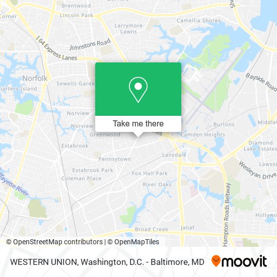 Mapa de WESTERN UNION