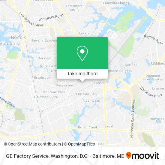 GE Factory Service map