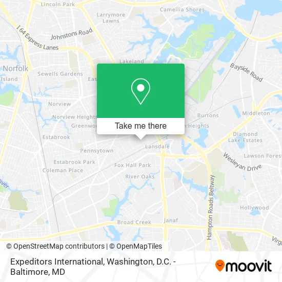 Expeditors International map