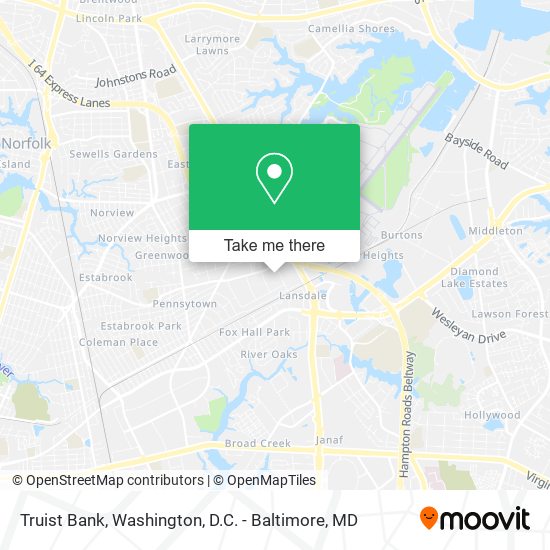 Truist Bank map