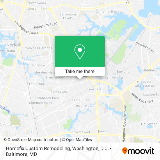 Homefix Custom Remodeling map
