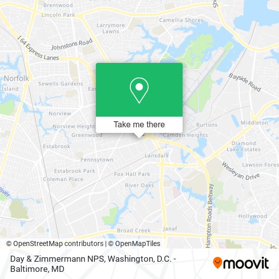 Mapa de Day & Zimmermann NPS