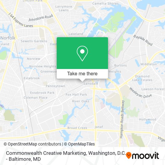Commonwealth Creative Marketing map