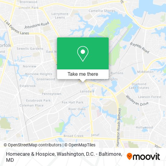 Homecare & Hospice map
