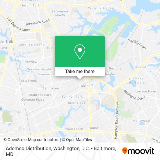 Ademco Distribution map