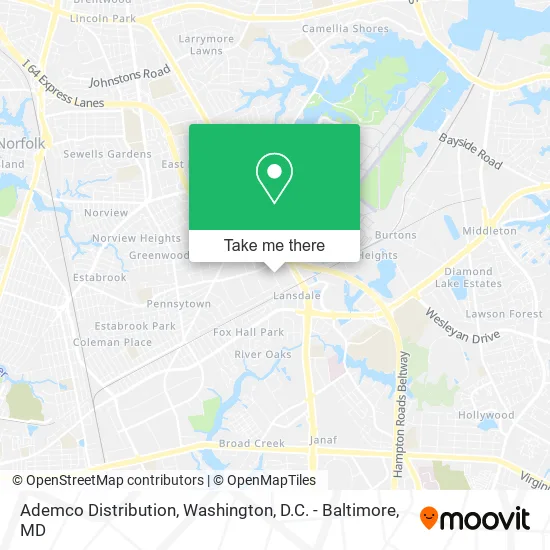 Ademco Distribution map