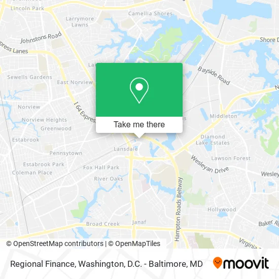 Regional Finance map