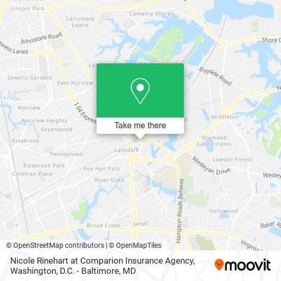 Nicole Rinehart at Comparion Insurance Agency map
