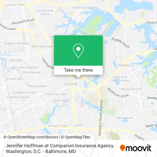 Jennifer Hoffman at Comparion Insurance Agency map