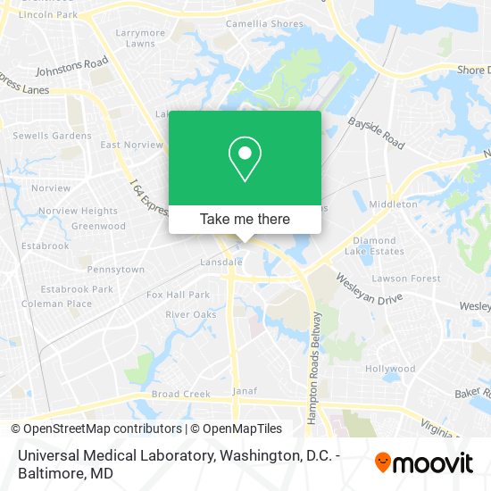 Universal Medical Laboratory map