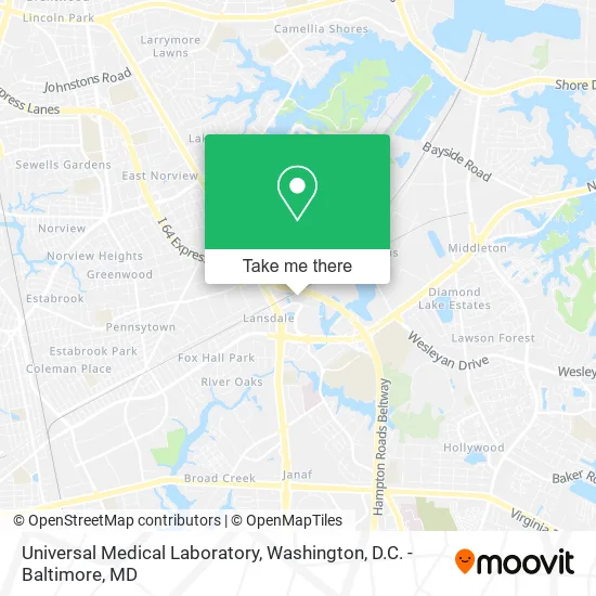Universal Medical Laboratory map