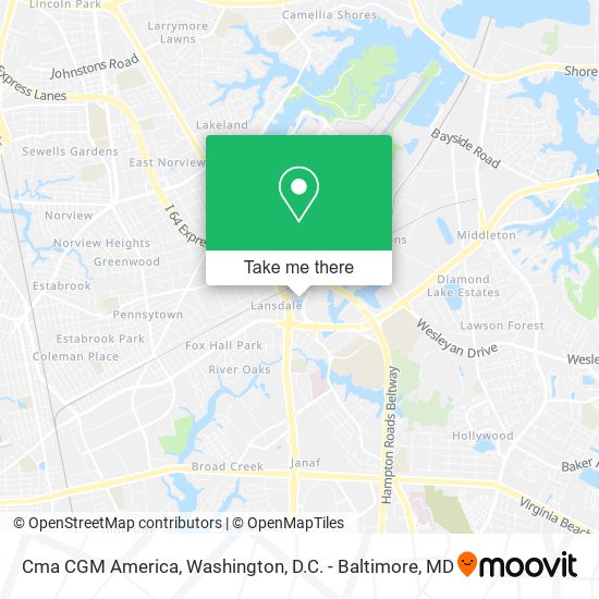 Cma CGM America map