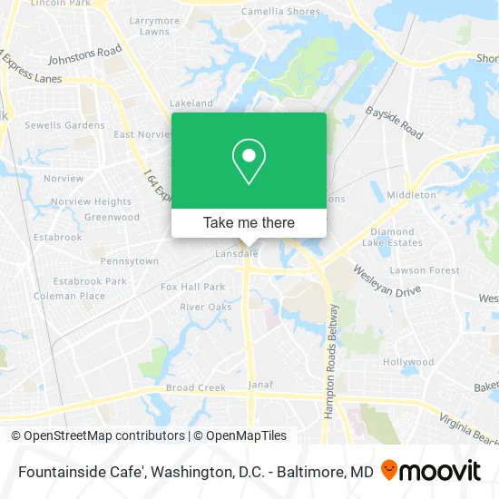 Fountainside Cafe' map