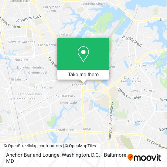 Anchor Bar and Lounge map
