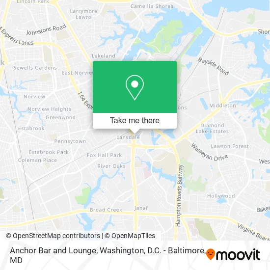Anchor Bar and Lounge map