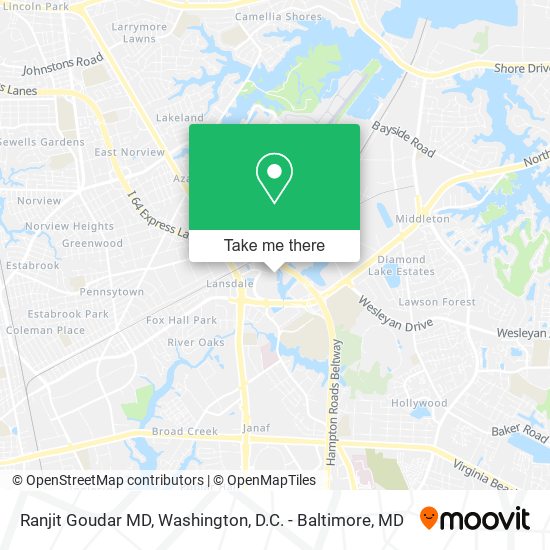 Ranjit Goudar MD map