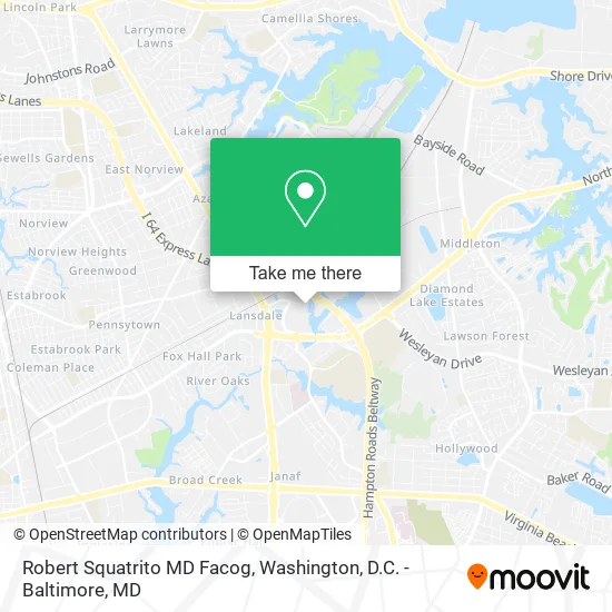 Robert Squatrito MD Facog map