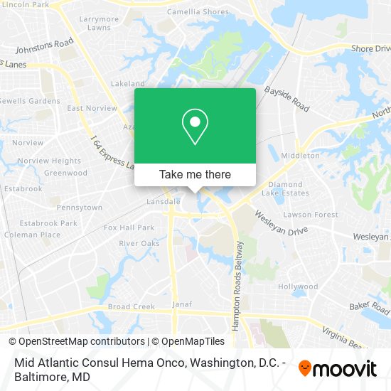 Mid Atlantic Consul Hema Onco map