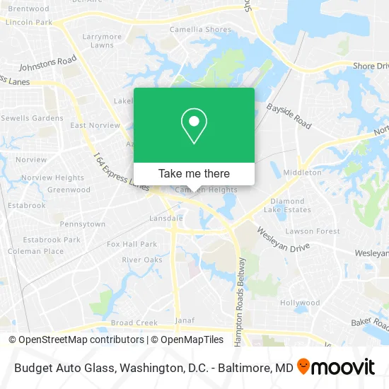 Budget Auto Glass map