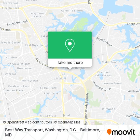 Best Way Transport map